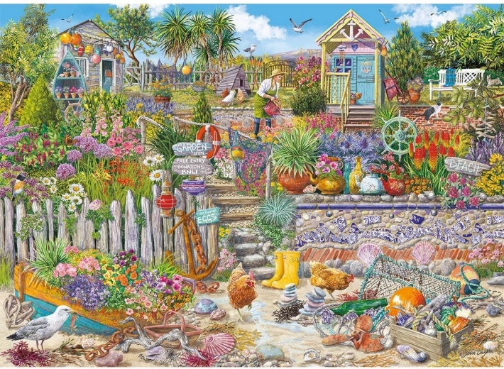 Puzzel Tuin aan het Strand 1000 stukjes GIBSONS