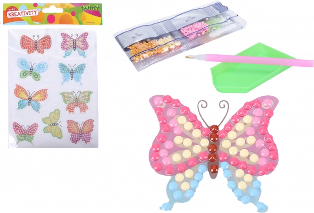 Creatieve set diamantstickers vlinders
