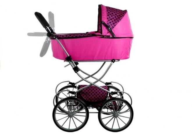Kinderwagen voor poppen Alice Retro, groot, diep, tas