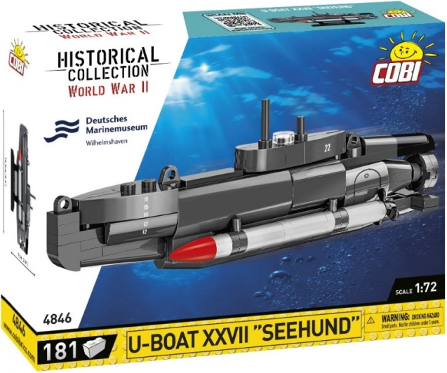 Bouwset onderzeeër U-Boat Seehund (Type XXVII) 1:72
