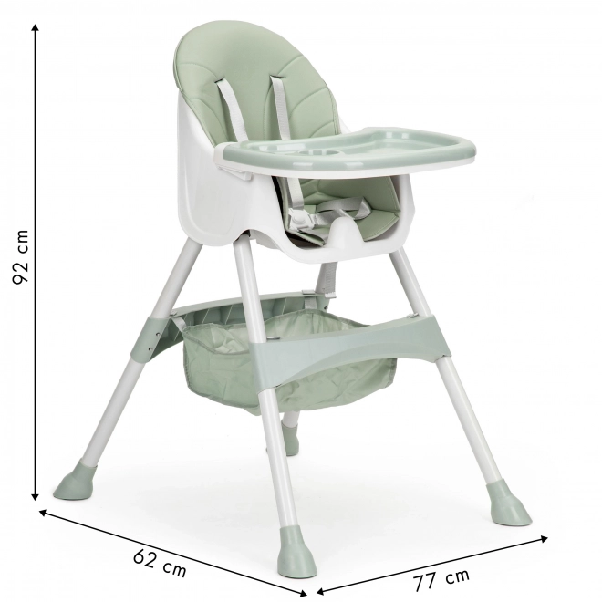 2-in-1 Kinderstoel met 5-puntsgordels ECOTOYS Azura