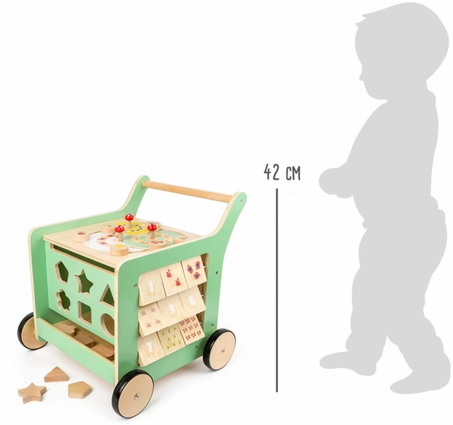 Motorisch loopstoeltje met blok Small Foot