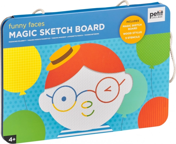 Magnetisch tekentablet met kindergezichten-motief Petit Collage