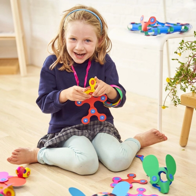 Regenboog magnetische puzzel Clixo, 42 stukjes