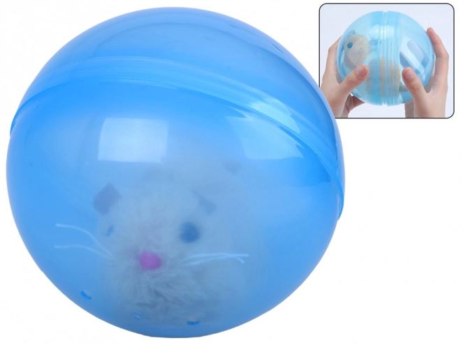 Interactief hamster speelgoed in blauwe bal
