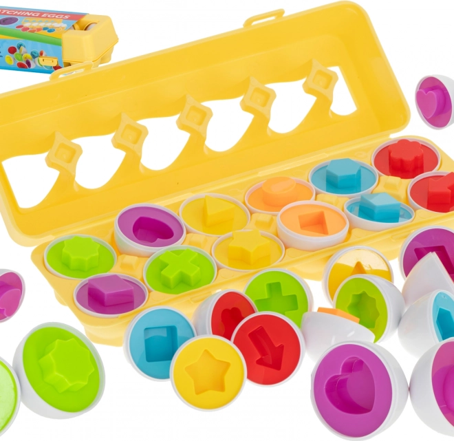 Educatieve puzzel-eieren voor kinderen - vormherkenning