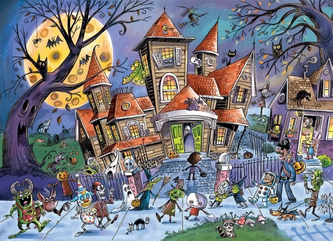 Familiepuzzel Spookhuis 350 stukjes COBBLE HILL