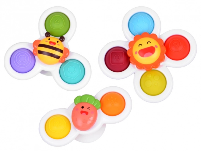 Senzoe Fidget Spinner met zuignap 3 Stuks