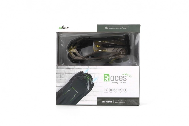 RC auto met afstandsbediening voor rijden tegen de muur