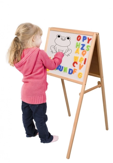 Dubbelzijdig magnetisch bord voor kinderen met accessoires