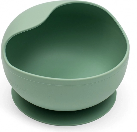 Siliconen kom met zuignap groen New Baby