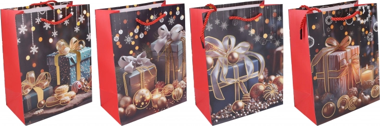 Cadeautas S 23 × 18 × 10 cm Kerst
