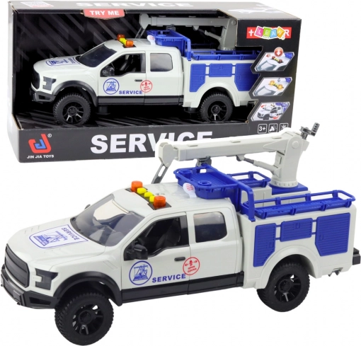 Servicewagen met kraan met licht en geluid 1:12
