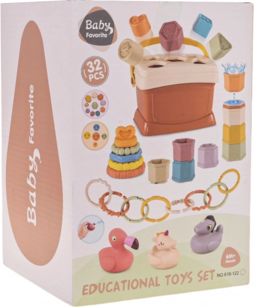 Kinderset met vormen en sorteerkist