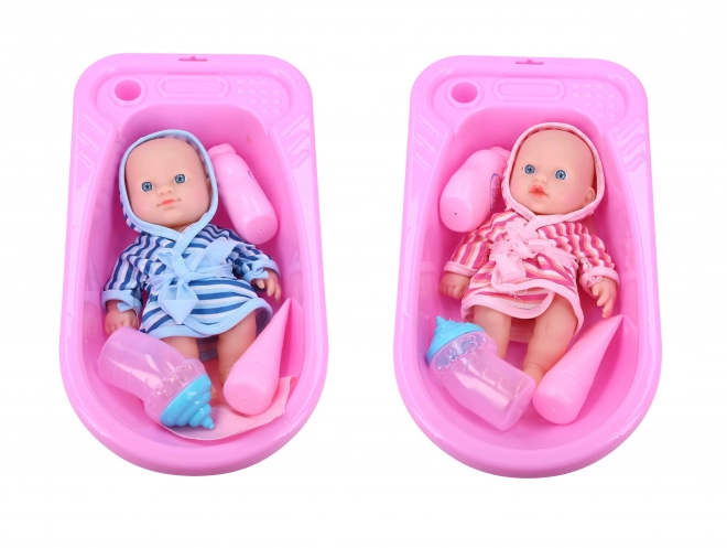Baby met badkuip 20 cm