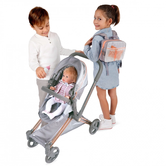 DeCuevas 81777 Opvouwbare poppenwagen 3-in-1 met rugzak CITY X 2024 - 73 cm