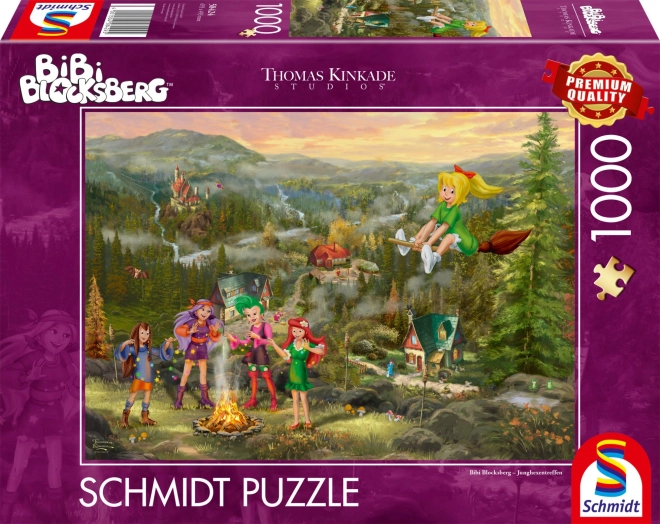 Puzzel Kleine Heks Bibi: Bijeenkomst van Kleine Heksjes 1000 stukjes