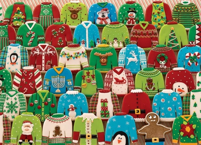 Puzzel COBBLE HILL Lelijke kersttruien 1000 stukjes