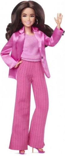 Iconische roze filmoutfit