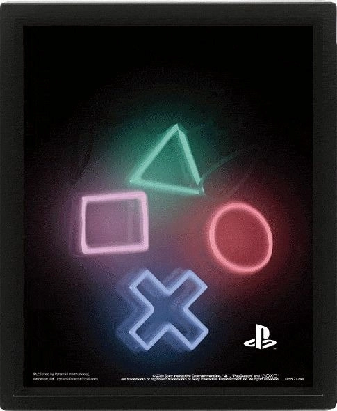 3D-beeld PLAYSTATION – lenticulaire print 23 × 28 cm