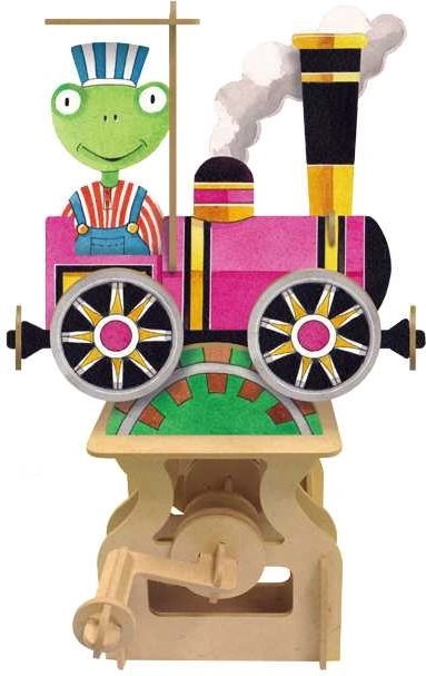 ARToy houten mechanische bouwset – trein met slinger