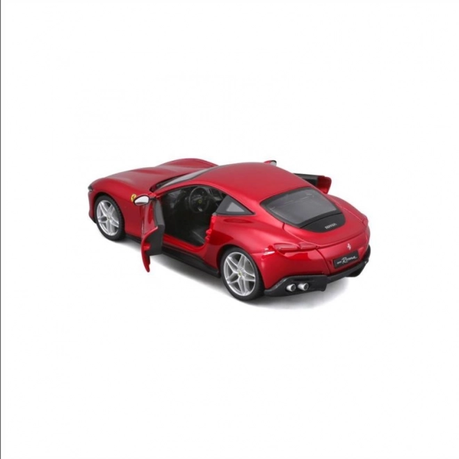 Metalen autootje Ferrari Roma in rode kleur