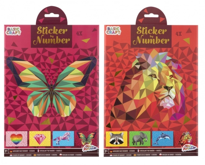 Stickerpuzzel volgens nummers A4