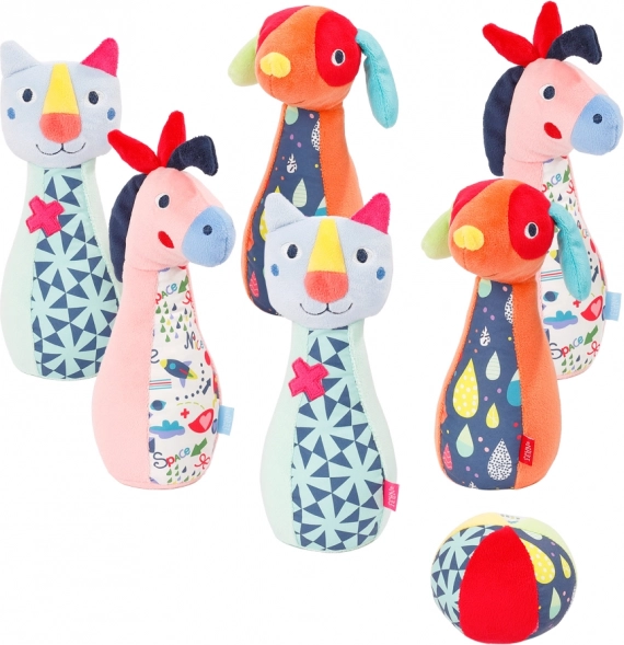 Bowlingset voor kinderen Color Friends