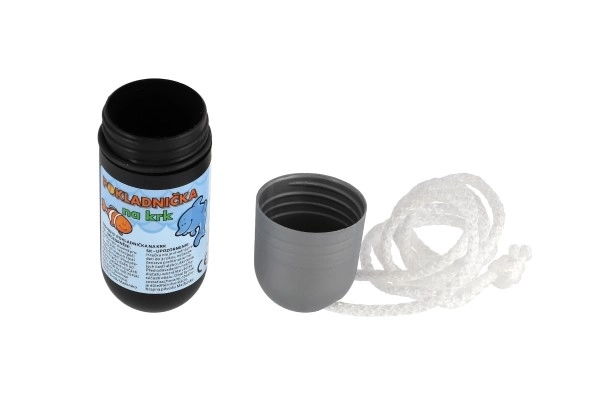 Spaarpot met koord 11,5 cm kunststof in assorti kleuren