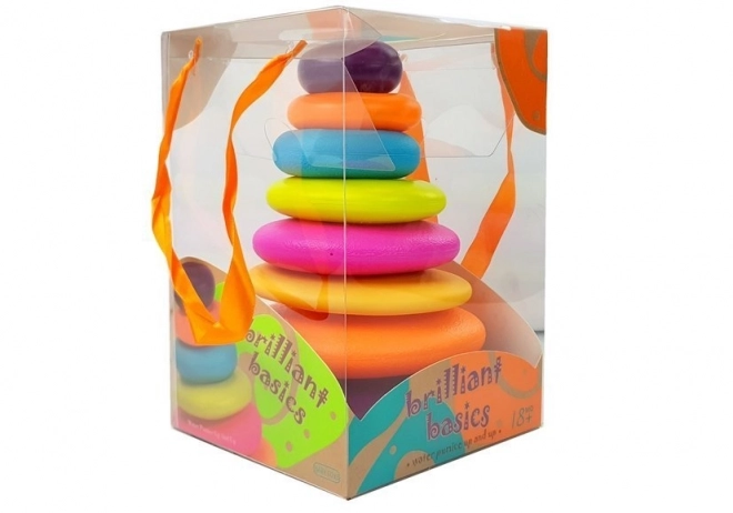 Kleurrijke piramide met ringen voor kinderen