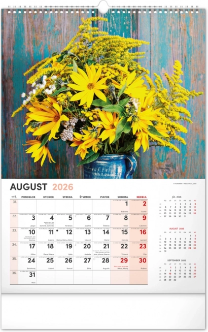 Wandkalender Bloemen 2026