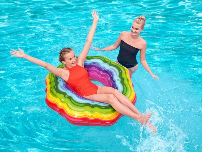 Bestway Opblaasbare ring regenboog gelei 115 cm
