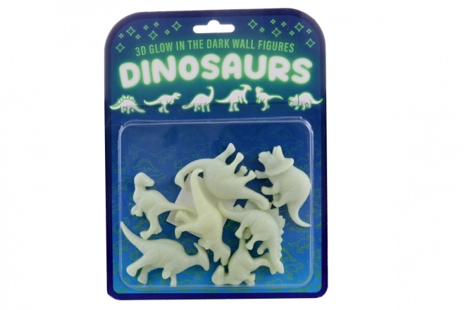 Lichtgevende dinosauriërs plakdecoratie