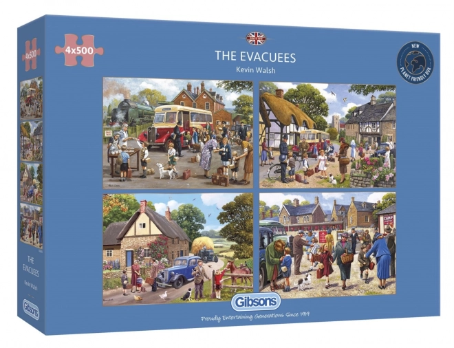 Gibsons Puzzel Evacuatie 4x500 stukjes