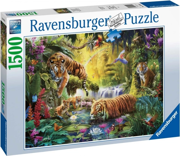 Puzzel 1500 stukjes Rustige tijgers RAVENSBURGER