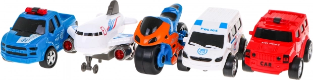 Leuke kinderset 5 speelgoed met aandrijving 3+
