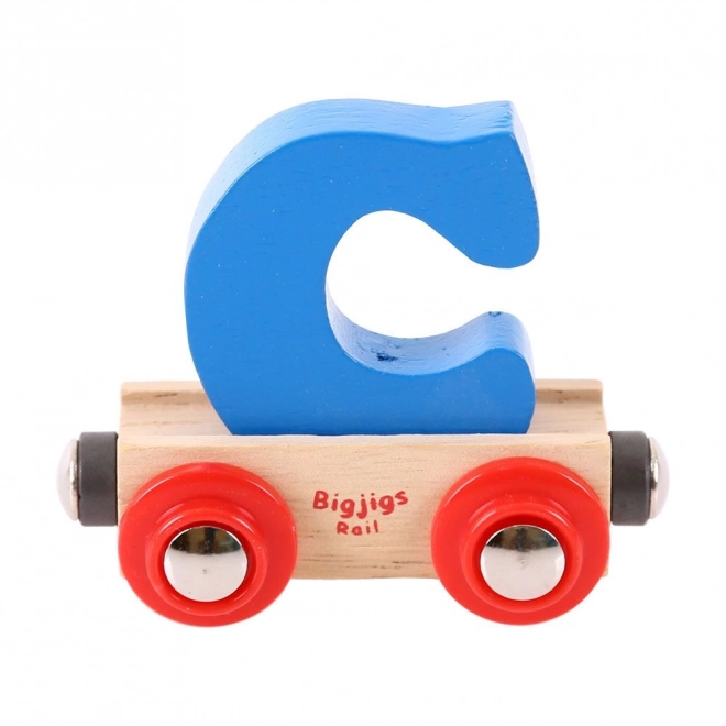 Bigjigs Rail Wagons Houten Treinbaan - Letter C