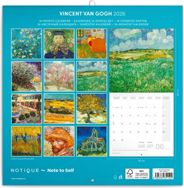 Notitie Kalendarium Vincent van Gogh 2026