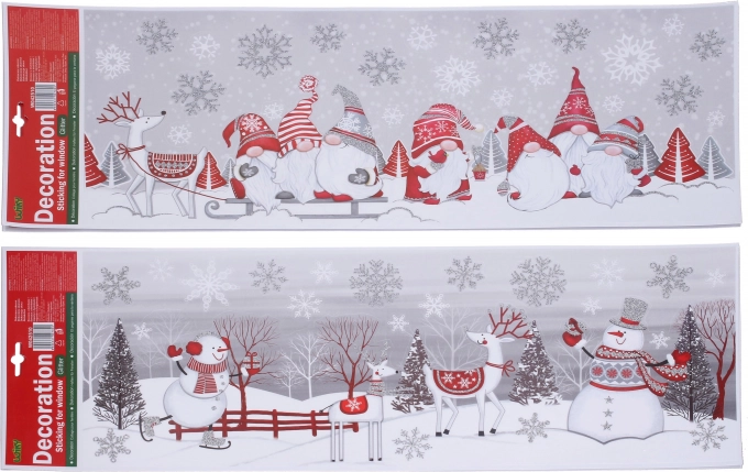 Kerst raamdecoratie 59,5 × 21 cm