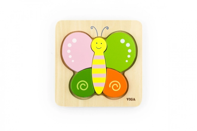 Houten puzzel voor de kleintjes - vlinder