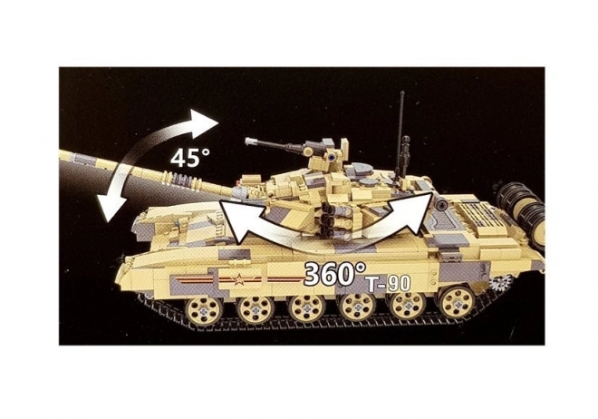 Bouwpakket Tank T-90 van 1722 stukken