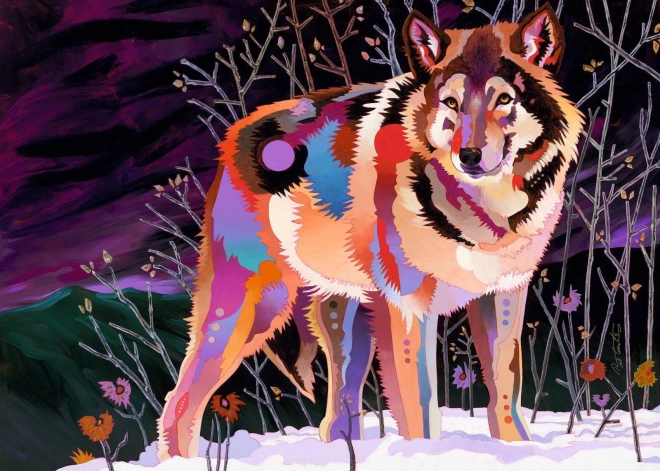 Puzzel Nachtelijke Wolf 1000 stukjes