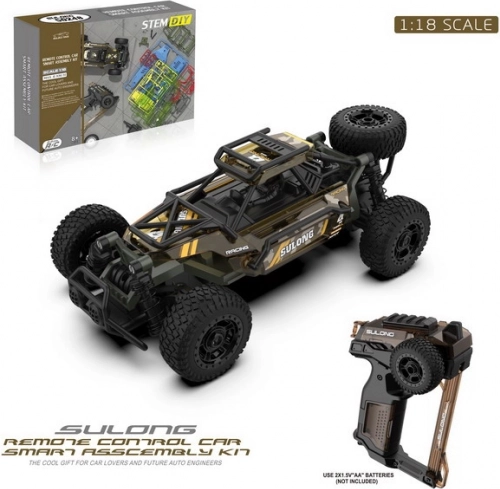 RC crawler SULONG 1:18 voor kinderen 8+ met 2,4 GHz afstandsbediening en rubberen banden