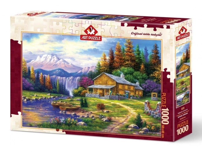 Puzzel Zonsondergang in de bergen 1000 stukjes