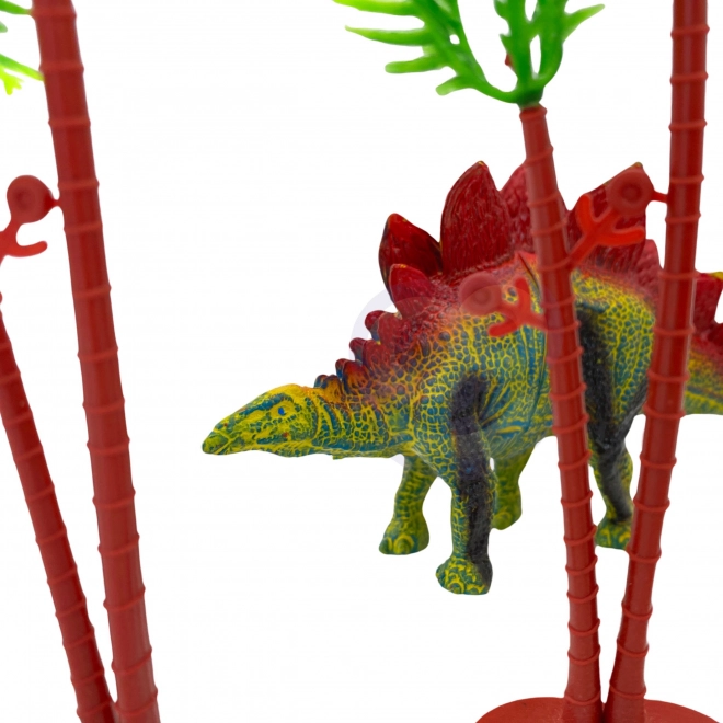 Set van dinosaurusfiguren met speelmat en koffer