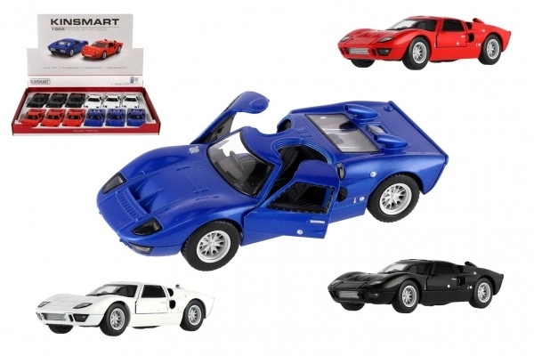 Auto Kinsmart 1966 Ford GT40 MKII metaal/plastic 13cm mix kleuren
