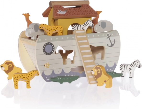 Houten inlegpuzzel ark, Wood