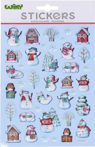 Pop-up stickers Kerst 25 × 14,5 cm