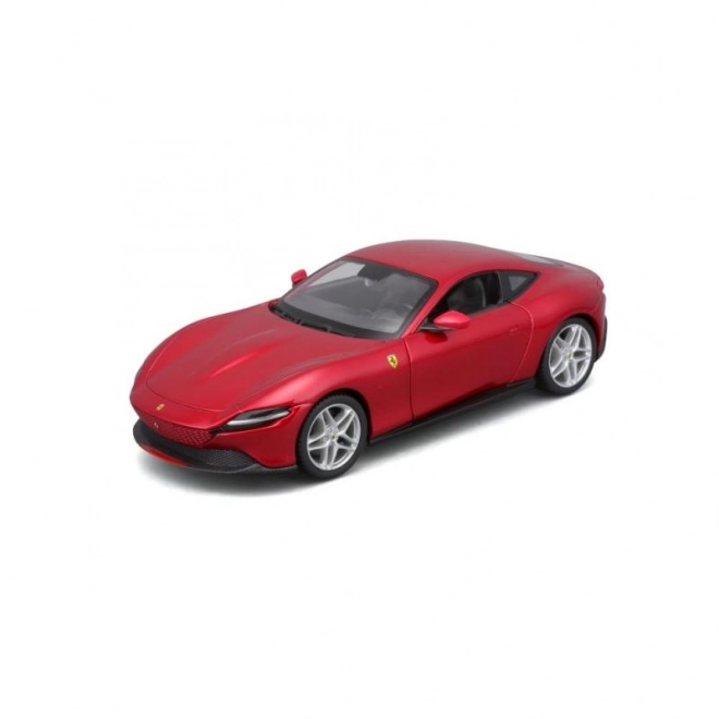Metalen autootje Ferrari Roma in rode kleur