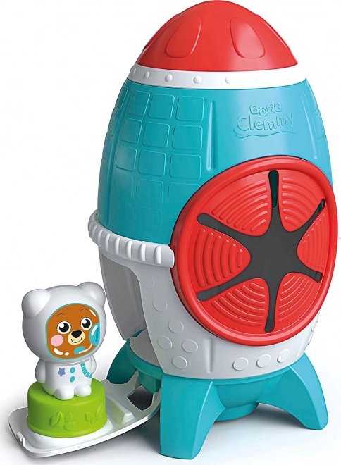 CLEMENTONI SOFT CLEMMY Box Ruimteraket met 5 blokken